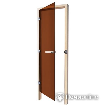 Дверь для бани Sawo Дверь 730 - 3SGD бронза левая без порога кедр 690mm х 1850mm в Перми