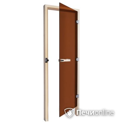 Дверь для бани Sawo Дверь 730 - 3SGD бронза правая без порога кедр 690mm х 1850mm в Перми