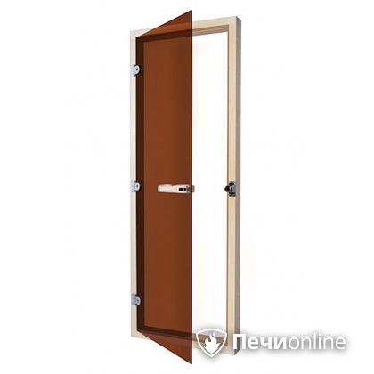 Дверь для бани Sawo Дверь 730 - 4SGА  осина 690mm х 1890mm  Бронза с порогом в Перми