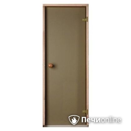 Дверь для бани Eesti sauna дверь стеклянная «сатин» 7/19  коробка сосна в Перми
