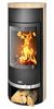 Печь-камин ABX Vigo, черная сталь, бразильский песч.с верх. плитой