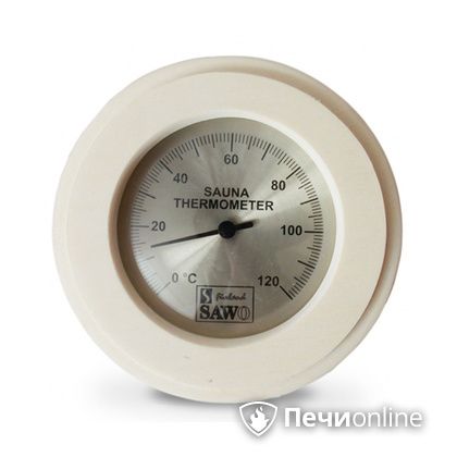 Термометр Sawo 230-TA Круглый со стеклом осина в Перми