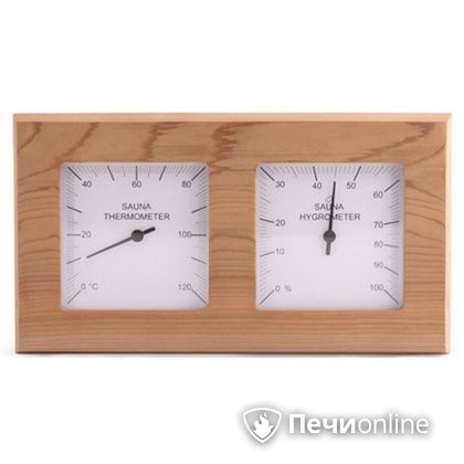 Термогигрометр Sawo 224-THD Прямоугольный со стеклом кедр в Перми