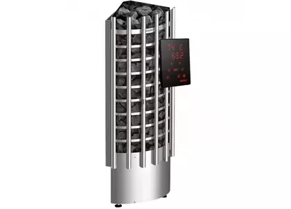 Электрокаменка для сауны Harvia Glow Corner TRC70XE c цифровой панелью управления в Перми