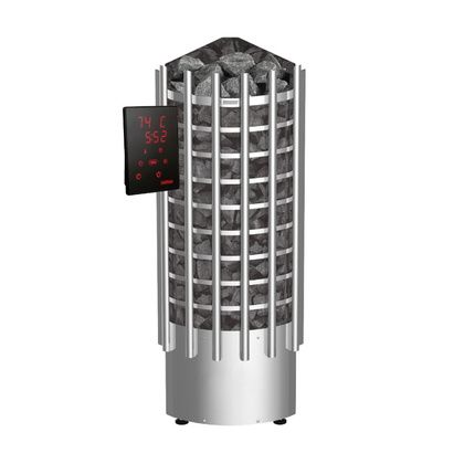 Электрокаменка для сауны Harvia Glow Corner TRC90XE c цифровой панелью управления в Перми