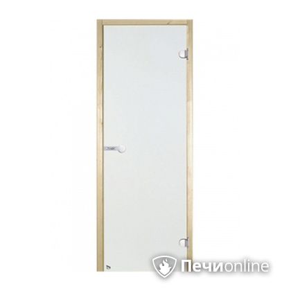 Дверь для бани Harvia Стеклянная дверь для сауны 7/19 коробка сосна сатин D71905М в Перми